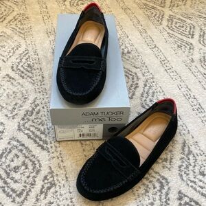 Me Too Adam Tucker Suede Black Driving Loafers 7.5 M